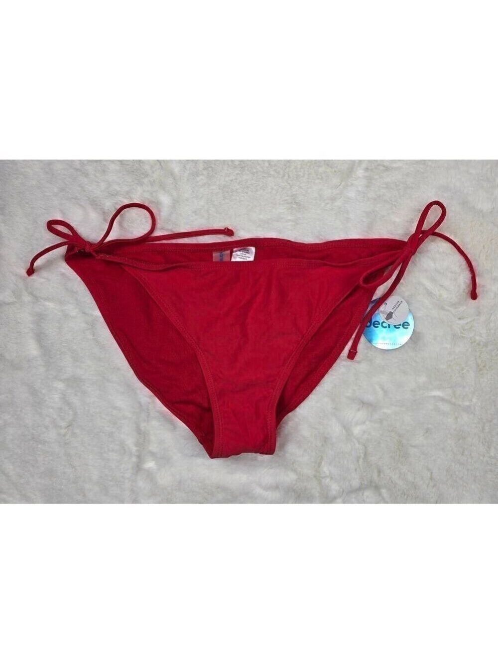 Decree Red Bikini Bottom Large